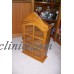 Vintage Wood and Glass Wall Curio Display Case Cabinet   163161815372
